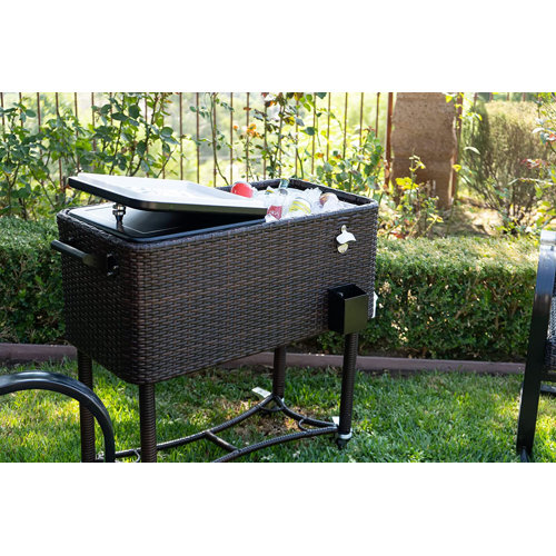 Permasteel 80Qt HandWoven Wicker Outdoor Cooler & Reviews Wayfair